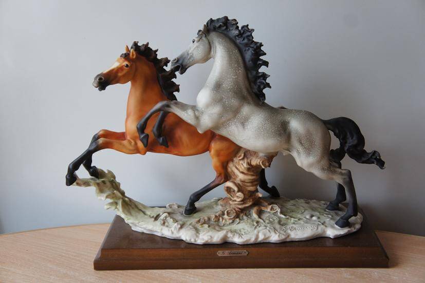 Бегущие лошади, Джузеппе Армани, Флоренс, Каподимонте, статуэтка