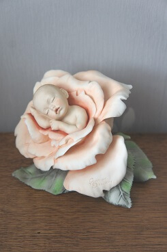 Младенец в розе Giuseppe Armani Florence Флоренс