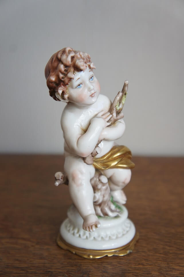 Малыш с хворостом, Giuseppe Cappe, Capodimonte, статуэтка
