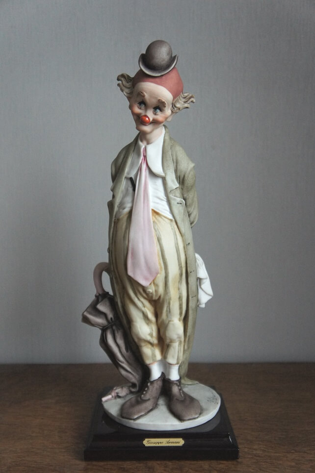 Клоун с зонтом, Джузеппе Армани, статуэтка