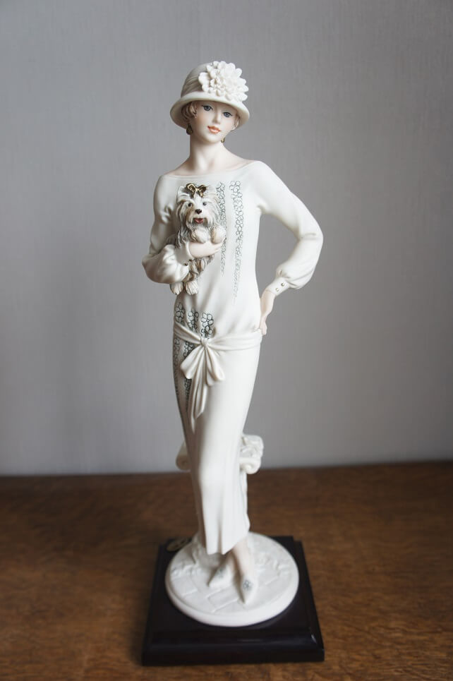 Девушка с йорком, Giuseppe Armani, статуэтка