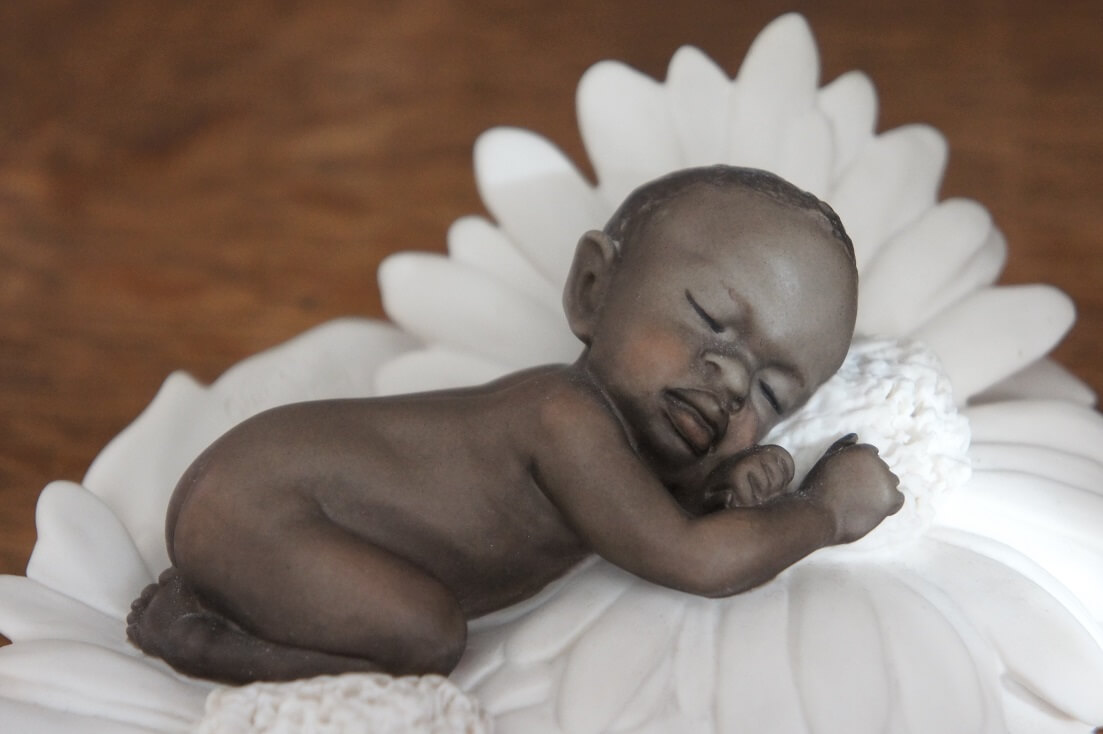 Младенец в ромашках, Giuseppe Armani, Florence, Capodimonte, статуэтка