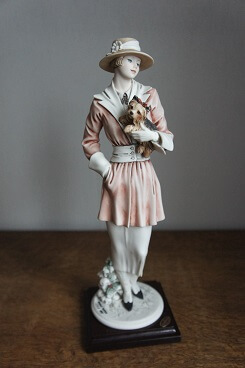 Девушка с йорком № 188/500, Giuseppe Armani Florence, Capodimonte, статуэтка, KunstGalerie.ru