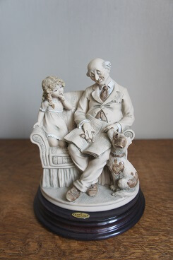 Дедушка с внучкой, Giuseppe Armani Florence, Capodimonte, статуэтка, KunstGalerie.ru