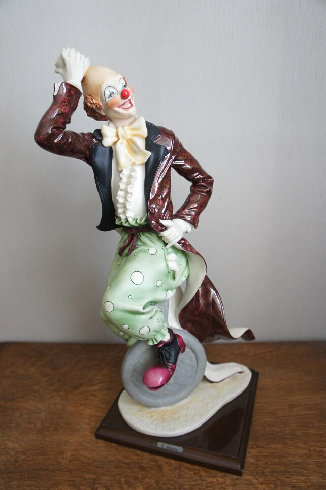Клоун на моноцикле, Giuseppe Armani, статуэтка