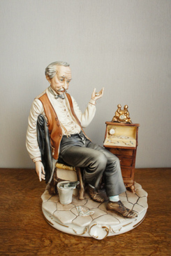 Часовщик, Sandro Maggioni, Каподимонте, фарфоровые статуэтки. KunstGalerie