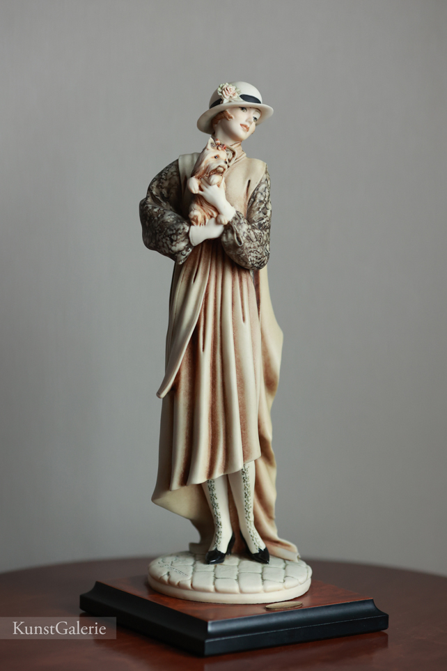 Дама с йоркширским терьером, Giuseppe Armani, Florence, статуэтка