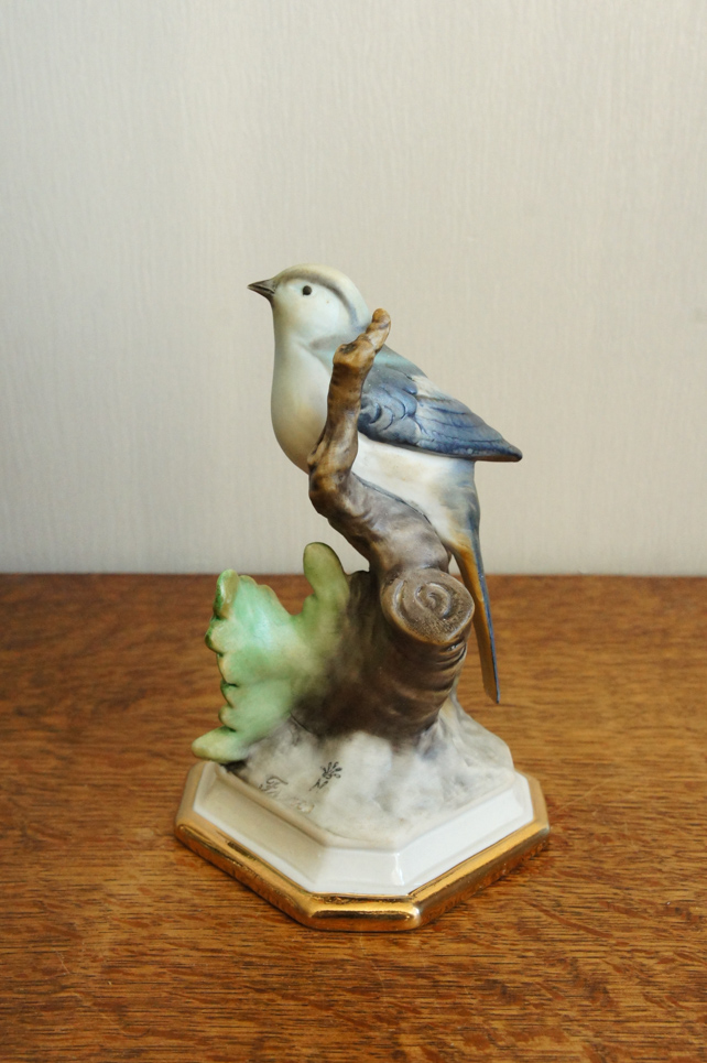 Голубая птичка, Каподимонте, статуэтка