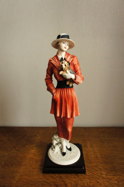 Девушка с йорком Chilly, Giuseppe Armani, Florence, Capodimonte, статуэтка, KunstGalerie.ru