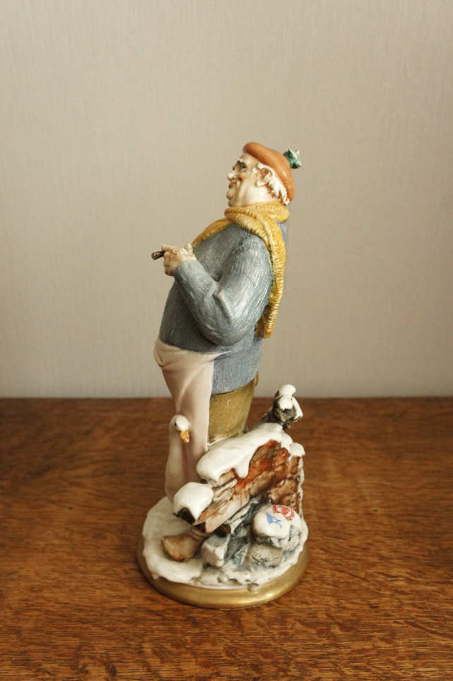 Мальчик с птичками, Luciano Cazzola, Capodimonte, статуэтка