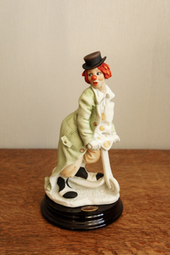 Клоун Чарли на самокате, Giuseppe Armani, Florence, Capodimonte, статуэтка, KunstGalerie.ru
