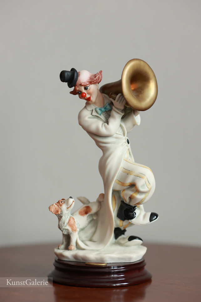 Клоун с большой трубой, Джузеппе Армани, статуэтка