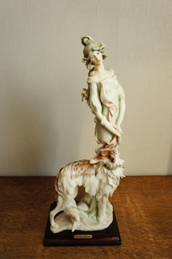 Богиня с борзой, Джузеппе Армани, Флоренс, Каподимонте, статуэтка, KunstGalerie.ru