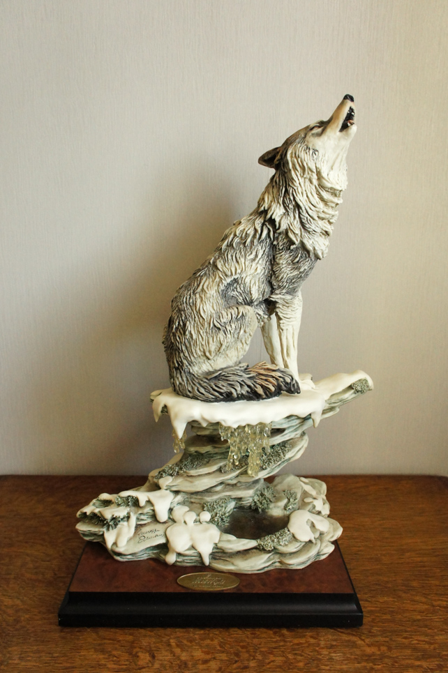 Волк на скале Mid Night, Giuseppe Armani, статуэтка