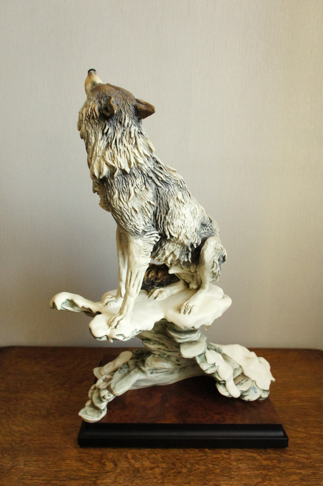 Волк на скале Mid Night, Giuseppe Armani, статуэтка
