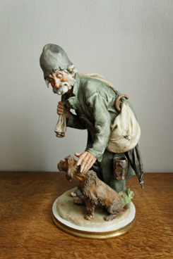 Бродяга и пес, Giuseppe Cappe, Capodimonte, фарфоровая статуэтка. KunstGalerie