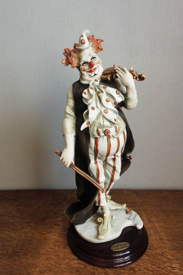 Клоун скрипач, Giuseppe Armani, статуэтка