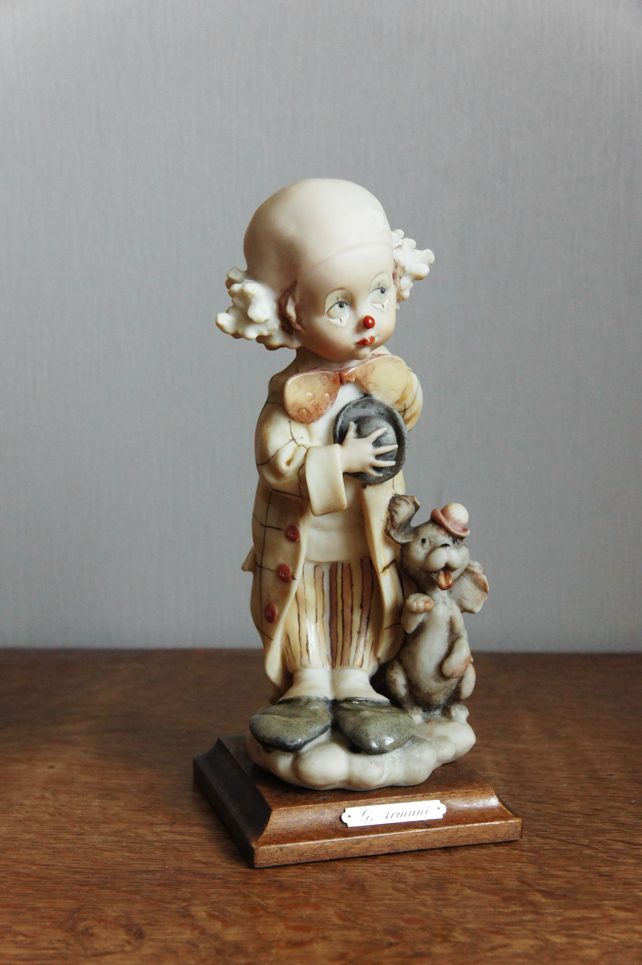 Клоун поклон с собачкой, Giuseppe Armani, статуэтка