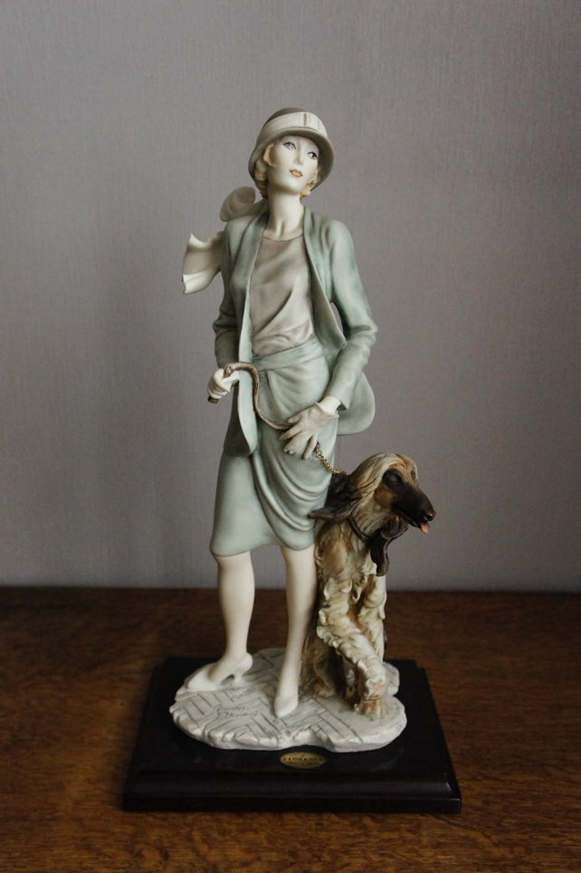 Тереза с афганской борзой, Джузеппе Армани, статуэтка