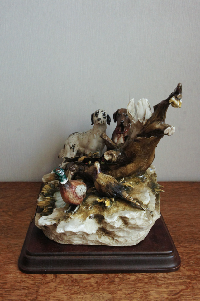 Охота на фазанов, Luciano Cazzola, Каподимонте, статуэтка