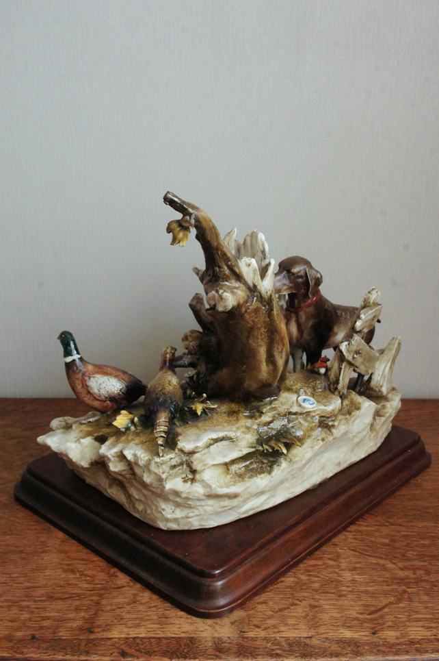 Охота на фазанов, Luciano Cazzola, Capodimonte, статуэтка