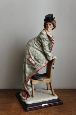 Клоун на стуле, Giuseppe Armani, Florence, Capodimonte, статуэтка, KunstGalerie.ru