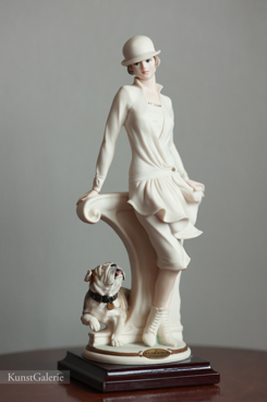 Леди с бульдогом, Giuseppe Armani, Florence, Capodimonte, статуэтка, KunstGalerie.ru