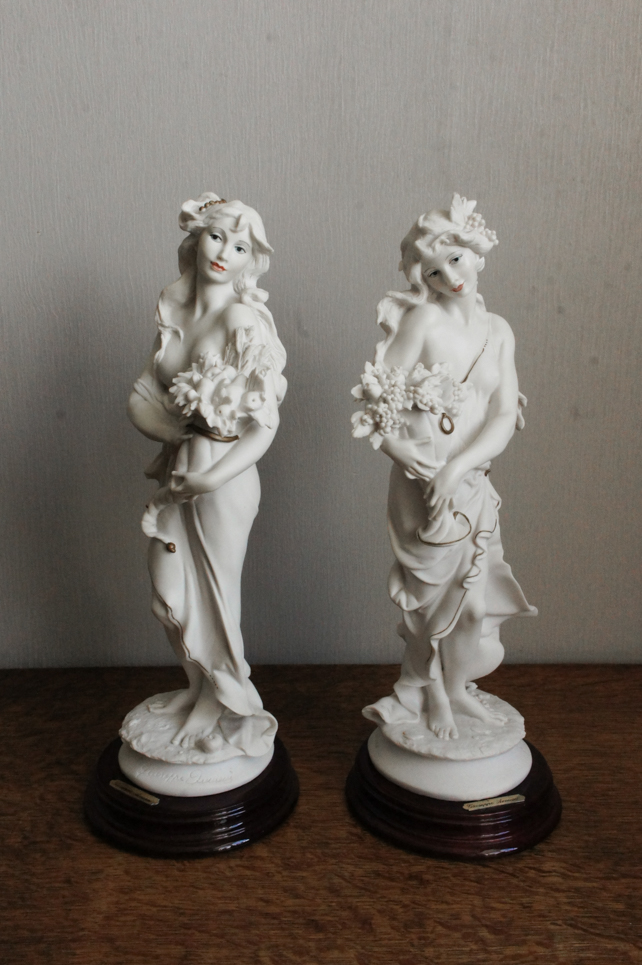 Пара леди с рогом изобилия, Джузеппе Армани, Флоренс, статуэтка