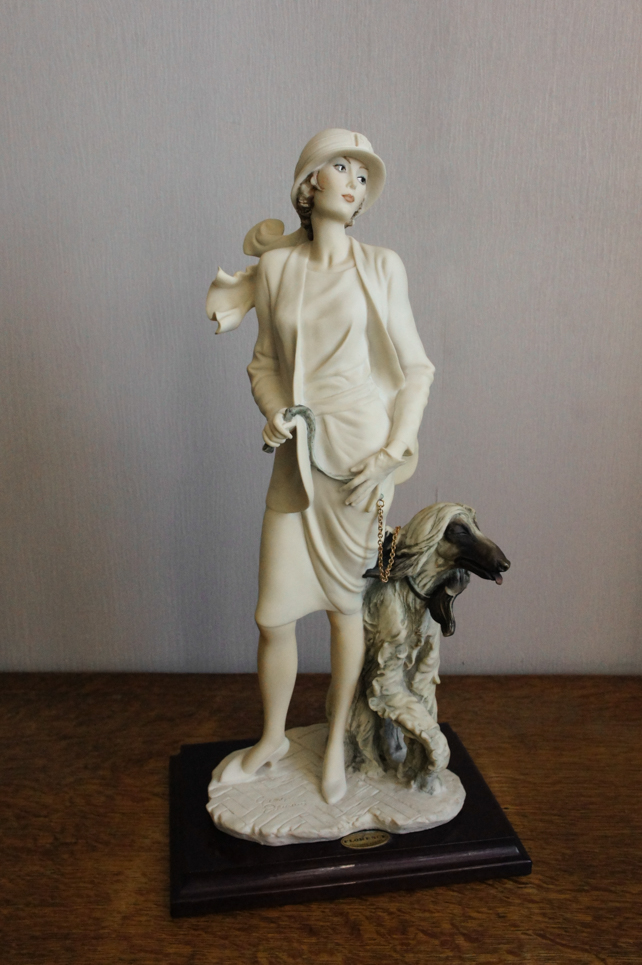 Тереза с афганской борзой, Giuseppe Armani, статуэтка