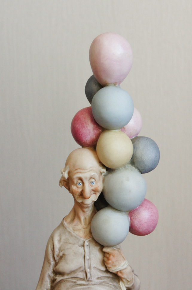Дедушка с шариками, Джузеппе Каппе, Каподимонте, статуэтка