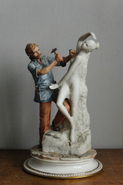 Скульптор, Sandro Maggioni, Каподимонте, фарфоровые статуэтки. KunstGalerie