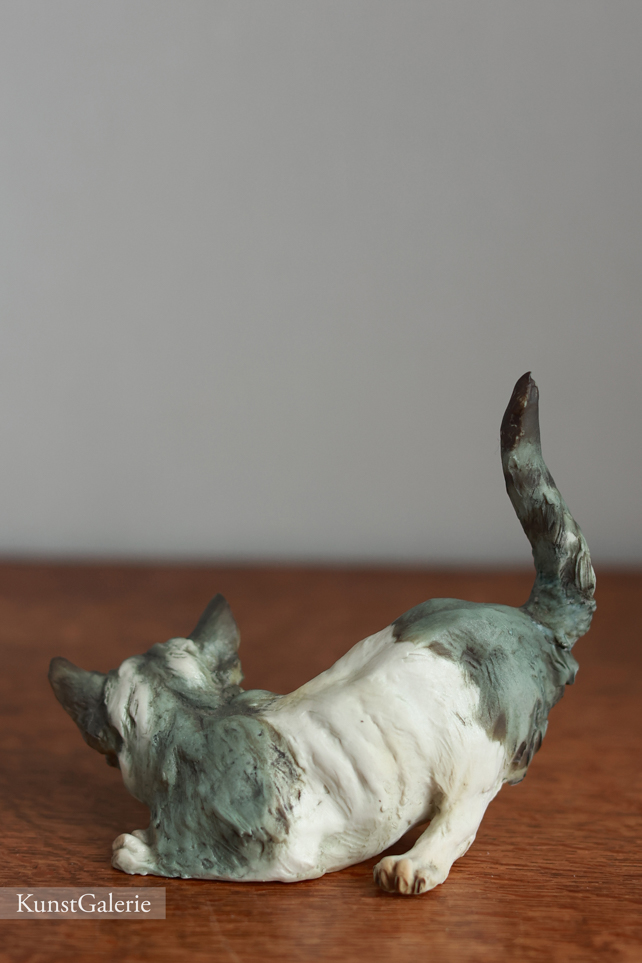 Играющий кот, Giuseppe Tagliariol, Каподимонте, статуэтка
