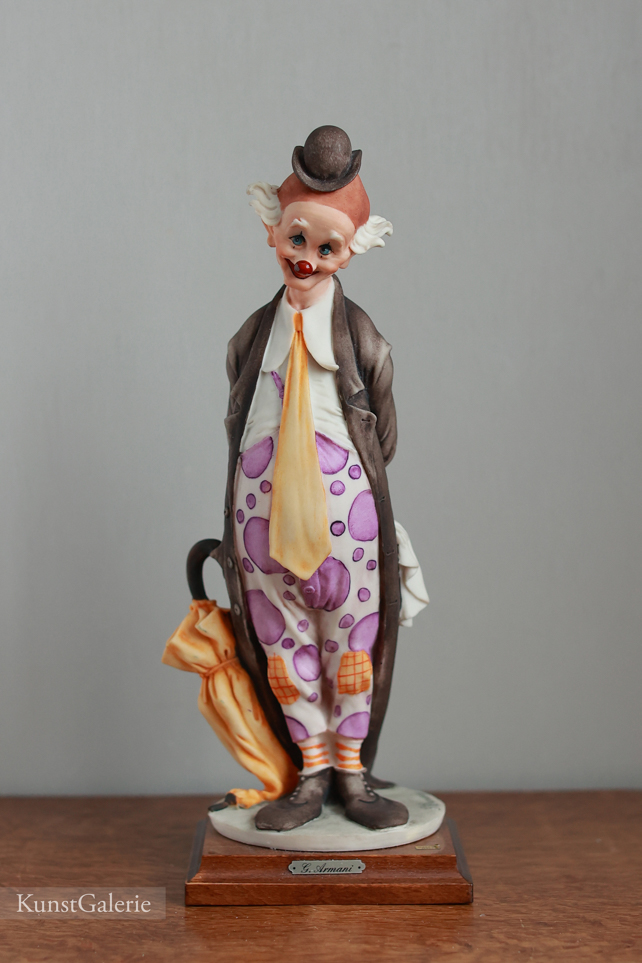 Клоун с зонтиком, Джузеппе Армани, статуэтка