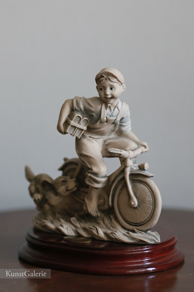 Мальчик на велосипеде, Джузеппе Армани, Флоренс, статуэтка