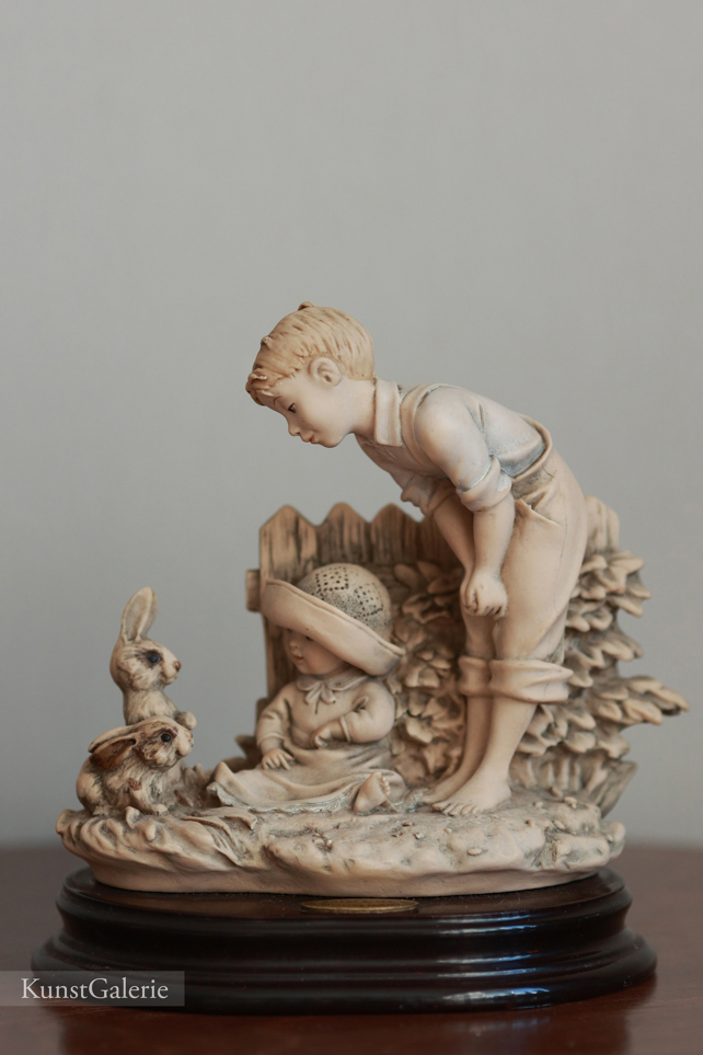 Детки с кроликами, Giuseppe Armani, Florence, Capodimonte, статуэтка, KunstGalerie.ru