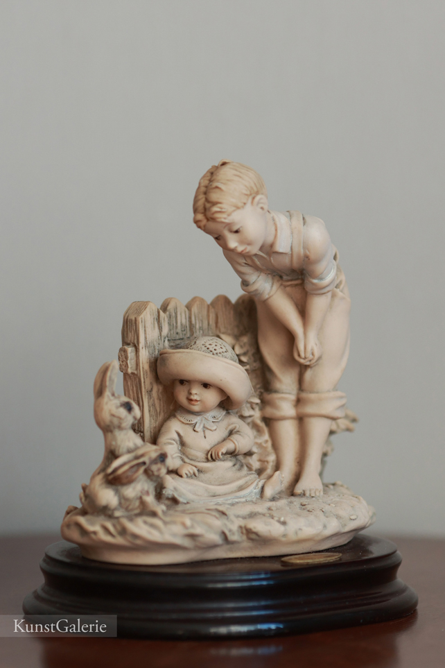 Детки с кроликами, Giuseppe Armani, Florence, статуэтка