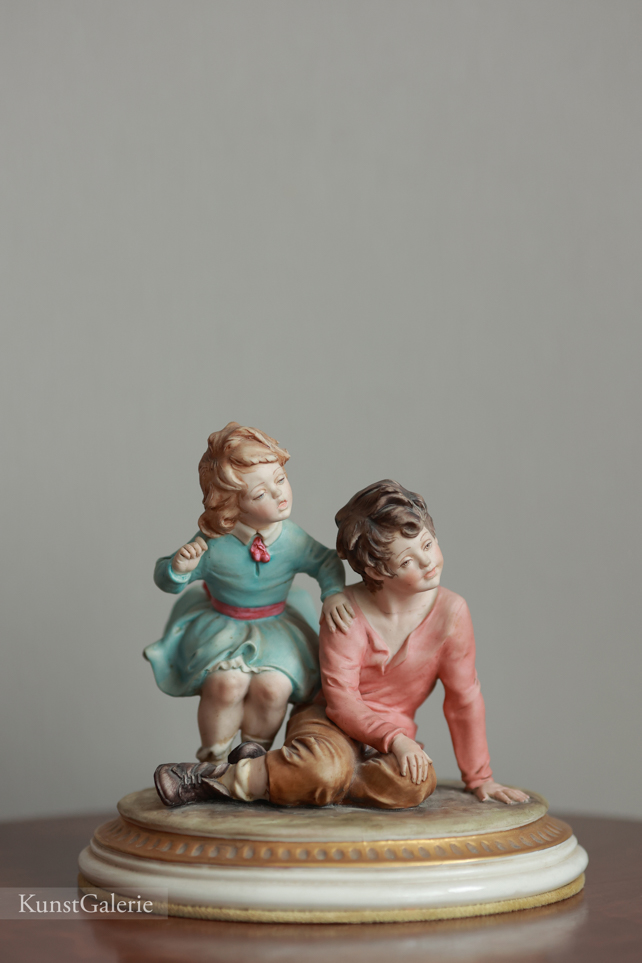 Внимательные детишки, Bruno Merli, Capodimonte, фарфоровые статуэтки. KunstGalerie