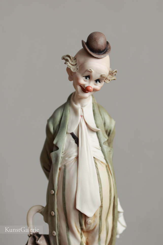 Клоун с зонтиком, Giuseppe Armani, статуэтка