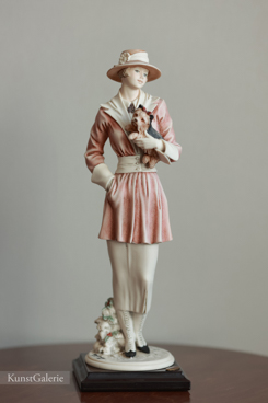 Девушка с йорком, Giuseppe Armani, Florence, Capodimonte, статуэтка, KunstGalerie.ru