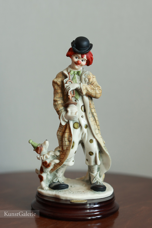 Клоун Джерри с собачкой, Джузеппе Армани, статуэтка