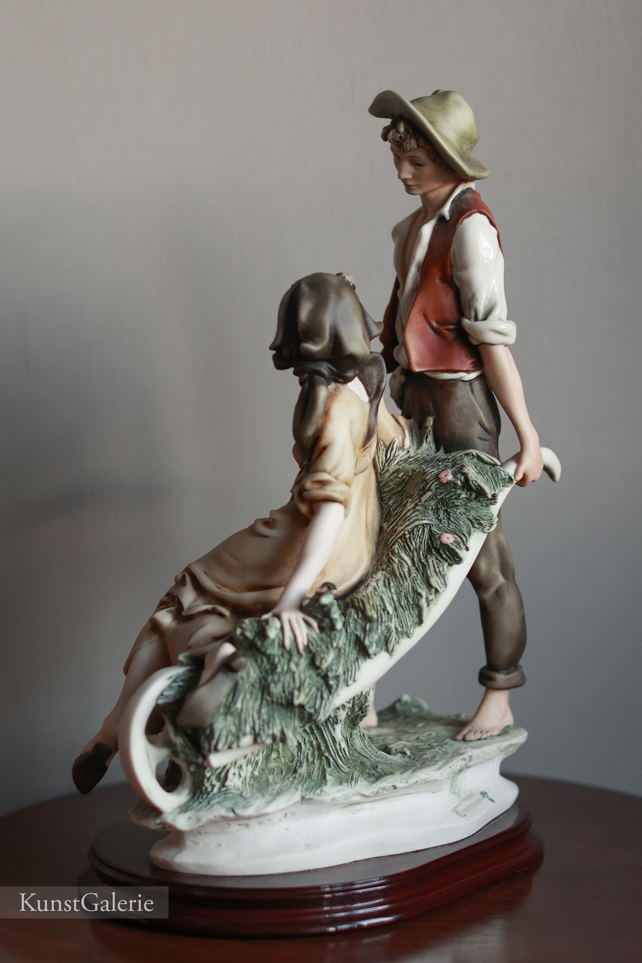 Пара с тележкой, Giuseppe Armani, Florence, статуэтка