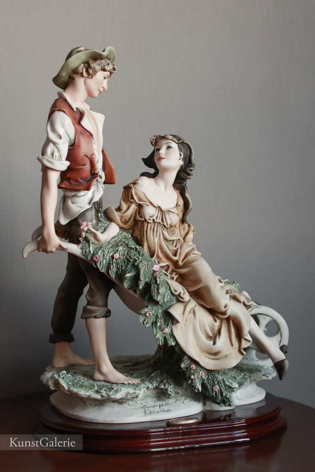 Пара с тележкой, Giuseppe Armani, Florence, статуэтка