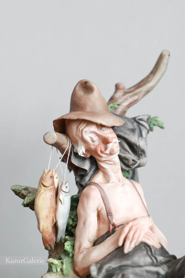 Спящий рыбак, Capodimonte, статуэтка