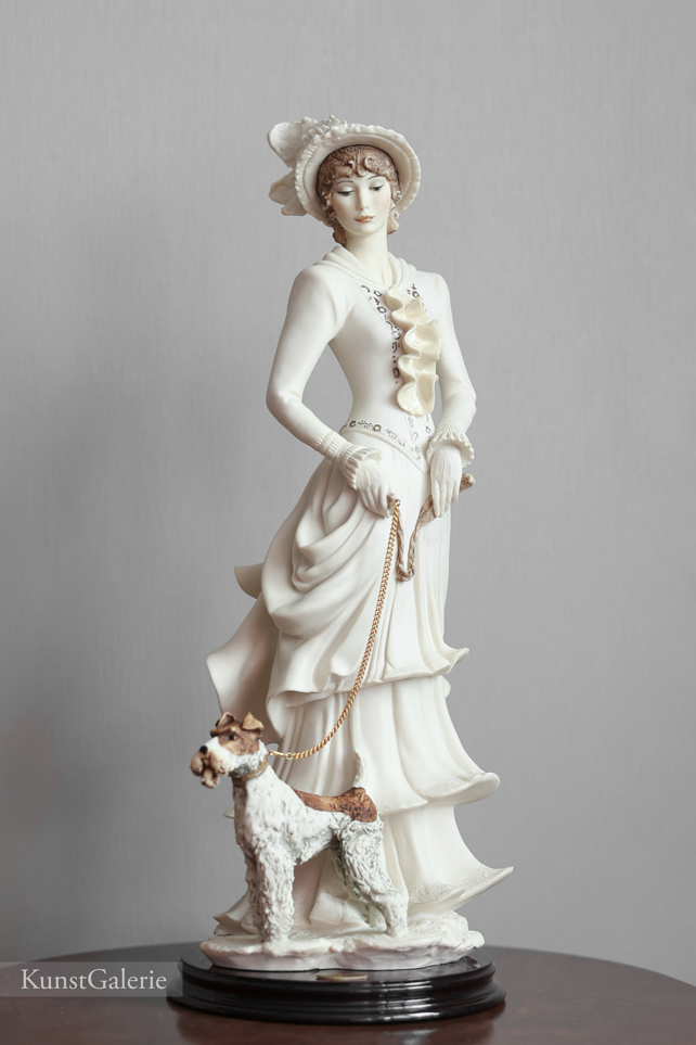 Леди с фокстерьером, Giuseppe Armani, Florence, статуэтка