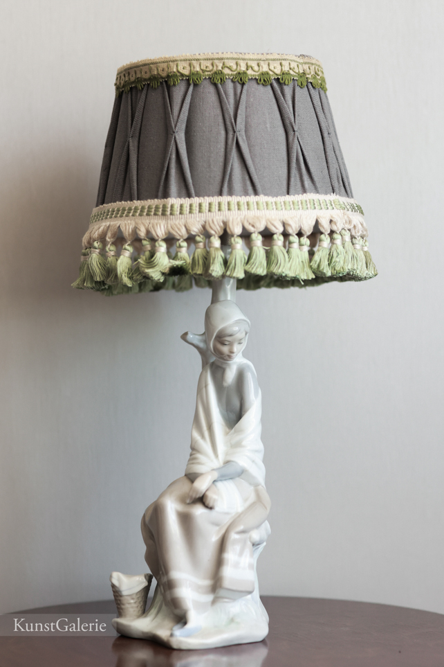 Лампа Пастушка, фарфоровая статуэтка, Lladro