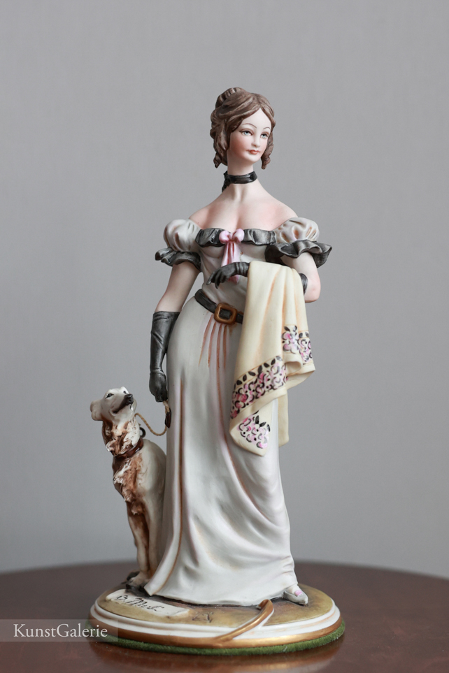 Леди с борзой, Bruno Merli, Capodimonte, статуэтка