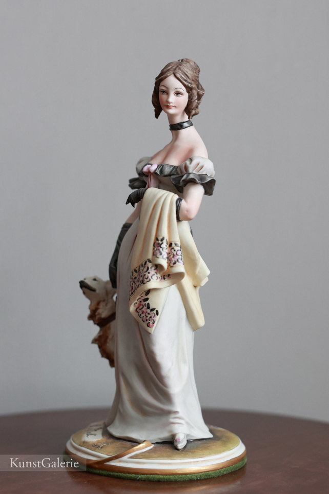 Леди с борзой, Bruno Merli, Capodimonte, статуэтка