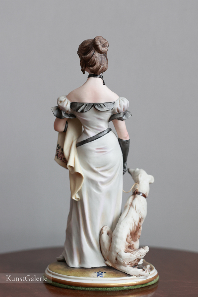Леди с борзой, Bruno Merli, Capodimonte, статуэтка