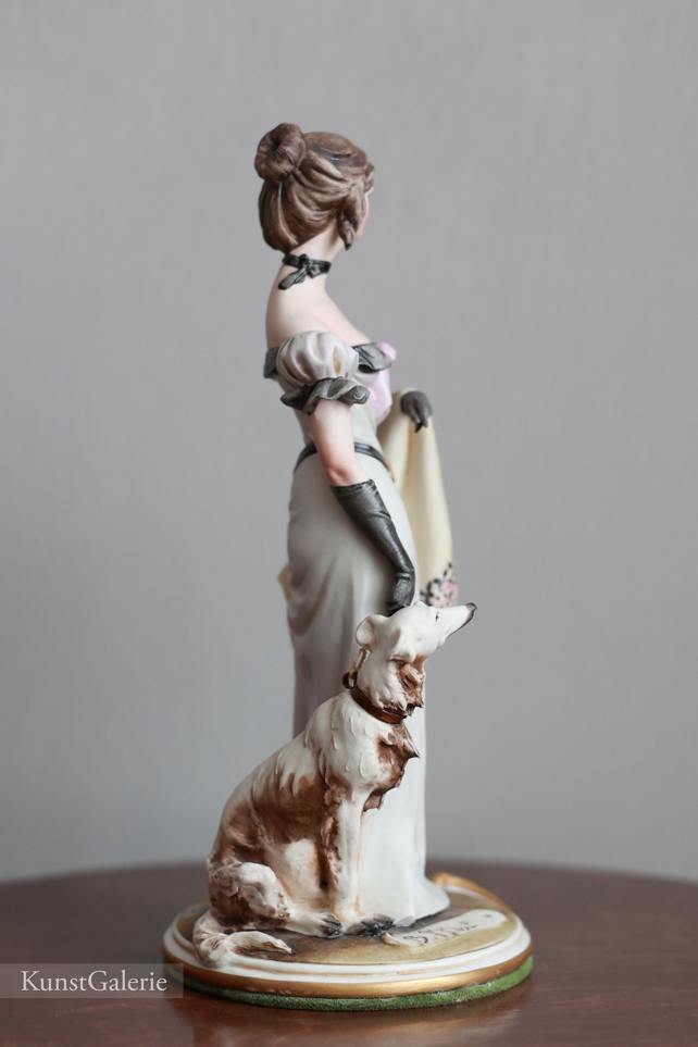 Леди с борзой, Bruno Merli, Capodimonte, статуэтка