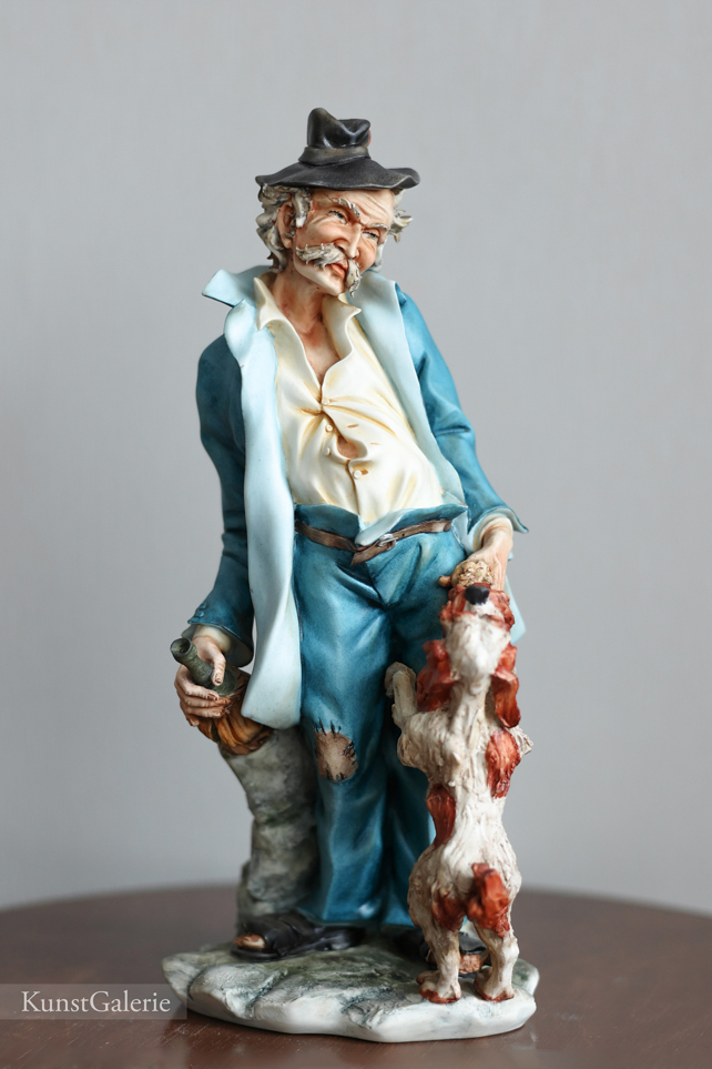 Бродяга с собакой, Cortese, Capodimonte, статуэтка